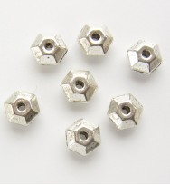 Faceted Metal Spacers 5mm